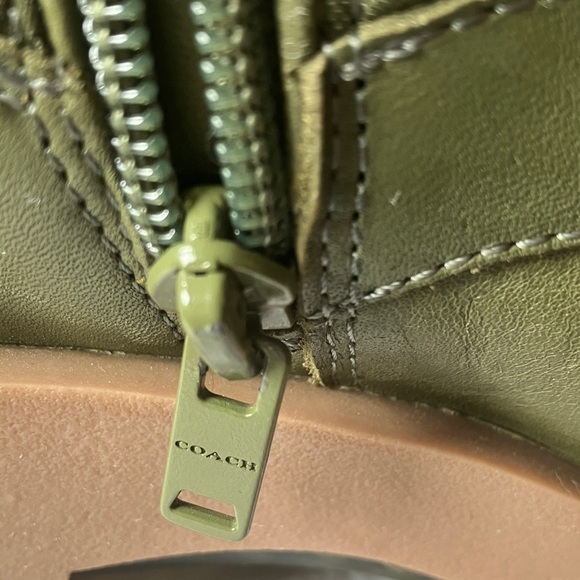 Coach: Olive Green (CF141) Citysole Quilted Leather Lace-up Boot- 10 main image 6